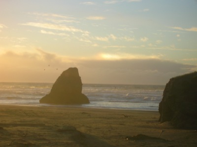 Day One - Rocks In Sunset